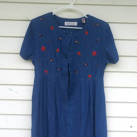 karen scott denim dress